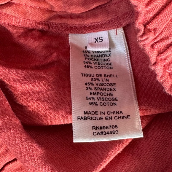 Rebecca Taylor Linen Blend High Drawstring Waist Pajama Shorts Sz XS - Picture 4 of 7